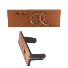 Copper Logo Engraved Custom Metal Plate/Metal Tag